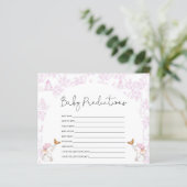 Baby voorspelling roze Baby shower (Staand voorkant)