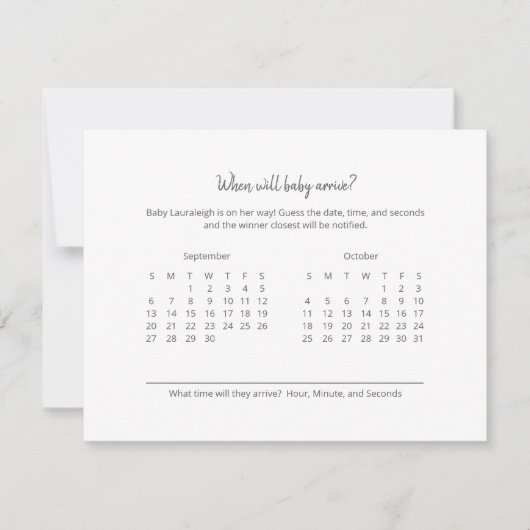 Baby Voorspelling tedy Bear (Voorkant)