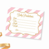 Baby voorspelling van game, hoogte, gewicht, datum informatiekaartje