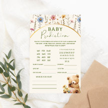 Baby Voorspelling Wilde Bloem Knuffelbeer Baby Bor