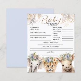 Baby Voorspellingen & Advies Jongen Safari Baby sh