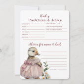 Baby Voorspellingen & Advies Kaart | Baby shower s (Voorkant)