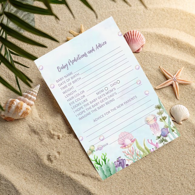 Baby Voorspellingen & Advies Kaart - Pearl Baby sh (Creator heeft geüpload)