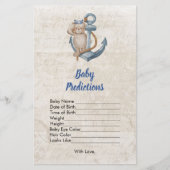 Baby voorspellingen Ahoy Het is een jongen nautisc (Voorkant)