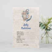Baby voorspellingen Ahoy Het is een jongen nautisc (Staand voorkant)