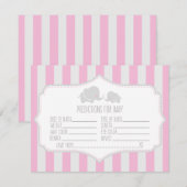 Baby voorspellingen - Baby shower game Kaart (Voorkant / Achterkant)