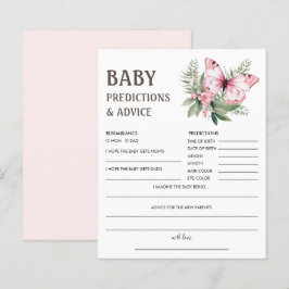 Baby Voorspellingen | Butterfly Baby shower Game