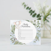 Baby voorspellingen Elephant Boy Baby shower Game (Staand voorkant)