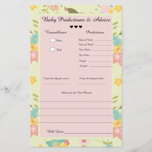 Baby Voorspellingen en Advies (Voorkant)