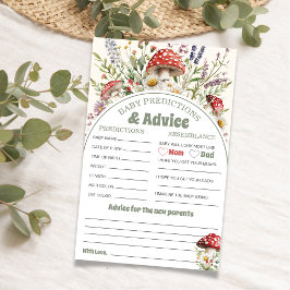 Baby Voorspellingen en Advies Baby Shower Spelletj