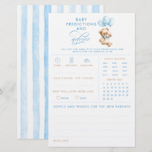 Baby Voorspellingen en Advies Beer Baby Shower Spe