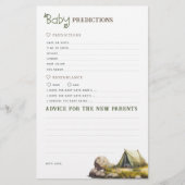 Baby voorspellingen en advies Campsite game (Voorkant)