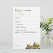 Baby voorspellingen en advies Campsite game (Staand voorkant)