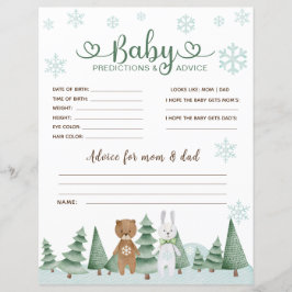 Baby Voorspellingen en Advies Winter Bosland Kaart