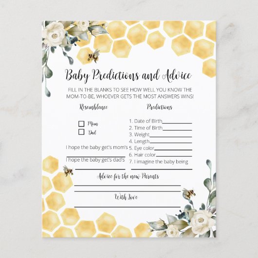 Baby voorspellingen en advies zijn het spel van de (Voorkant)