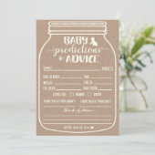 Baby Voorspellingen en Advieskaart Kaart (Staand voorkant)