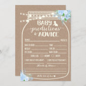 Baby Voorspellingen en Advieskaart Kaart (Voorkant / Achterkant)