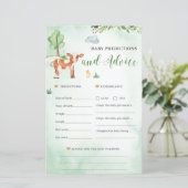 Baby voorspellingen en Baby shower (Staand voorkant)