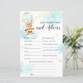 Baby voorspellingen en Baby shower (Staand voorkant)