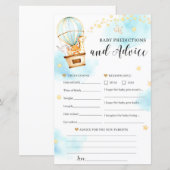 Baby voorspellingen en Baby shower (Voorkant / Achterkant)