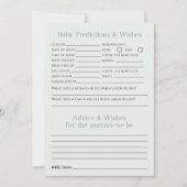 Baby Voorspellingen en Wensen Adventure Baby showe Kaart (Voorkant)