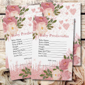 Baby voorspellingen glitz en glam roze glans