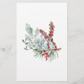 Baby voorspellingen kaart evergreen baby shower (Achterkant)