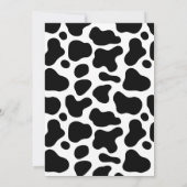 Baby Voorspellingen Koe Thema Kaart (Achterkant)