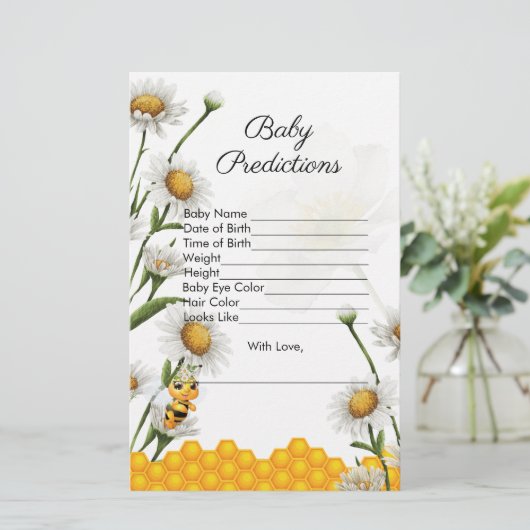 Baby voorspellingen Mama to Bee Honeycomb Daisy (Staand voorkant)