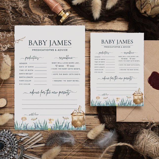 Baby Voorspellingen Reel Fun Gevist Baby shower Ka (Creator heeft geüpload)