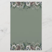 Baby voorspellingskaart winterbaby shower (Achterkant)