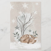 Baby voorspellingskaart winterbaby shower (Achterkant)