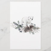 Baby voorspellingskaart winterbaby shower (Achterkant)