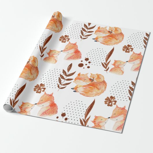 Baby Vos Cadeaupapier (Uitgerold)