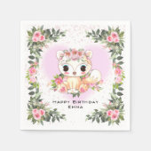Baby Vos | Gepersonaliseerd Servet (Voorkant)