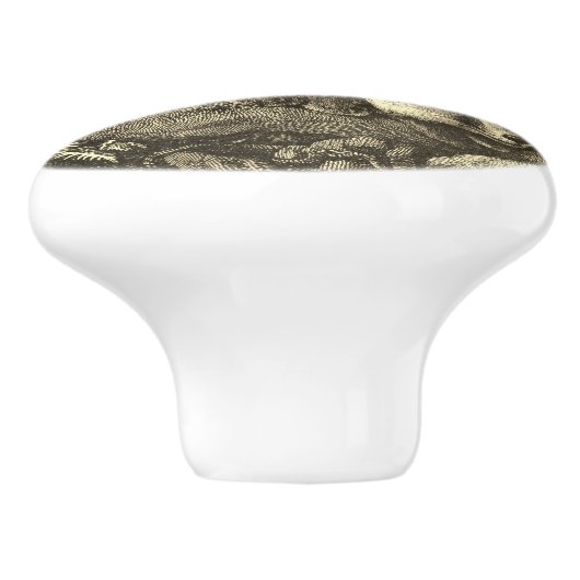  baby vossenbos keramische knop (Zijkant)