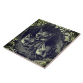 baby vossenbos tegeltje (Zijkant)