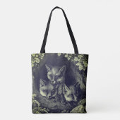  baby vossenbos tote bag (Achterkant)