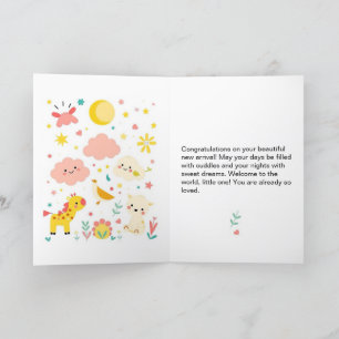 Baby Vouwkaart Kaart