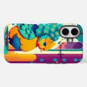 Baby-vredesontwerp met aangepaste naam Case-Mate iPhone case (Achterkant (horizontaal))