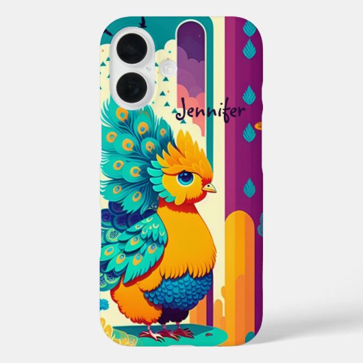Baby-vredesontwerp met aangepaste naam Case-Mate iPhone case (Achterkant)