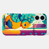 Baby-vredesontwerp met aangepaste naam Case-Mate iPhone case (Achterkant (horizontaal))