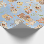  Baby & Vrienden Eerste Verjaardagsfeest Cadeaupapier (Hoek)