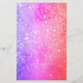 BABY VRIJ, DOVES, BLUE PAARSE PINK SPARKLES, Fanta Briefpapier (Achterkant)