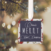 Baby Vrolijk eerste kerstfeest, naam en foto's, Decoratie