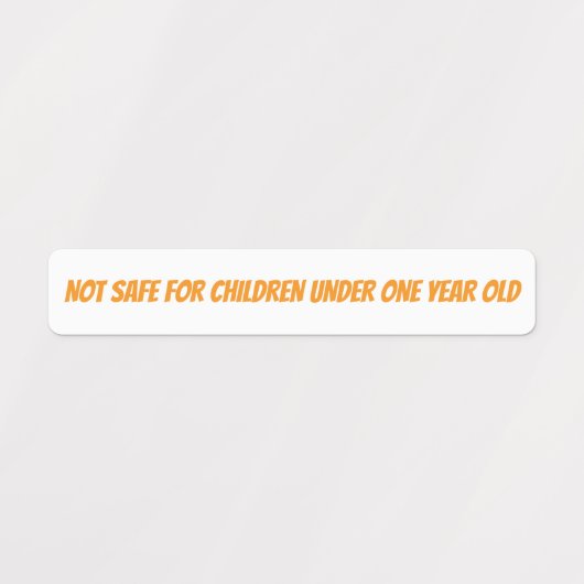 Baby Waarschuwing Honey Jar Lid Beveiliging Labels (Design 1)