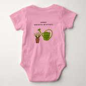 Baby "Waarschuwing! Toen ik opgewonden was, heb ik Romper (Achterkant)