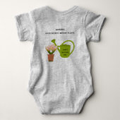 Baby "Waarschuwing! Toen ik opgewonden was, heb ik Romper (Achterkant)