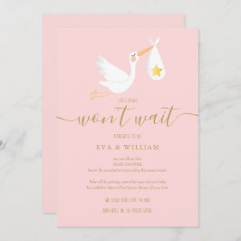 Baby Wacht Niet Update Roze Kaart