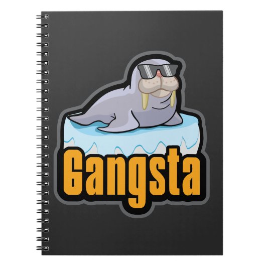 Baby Walrus Gift Zee Animal Zoo Arctic grappig Notitieboek (Voorkant)